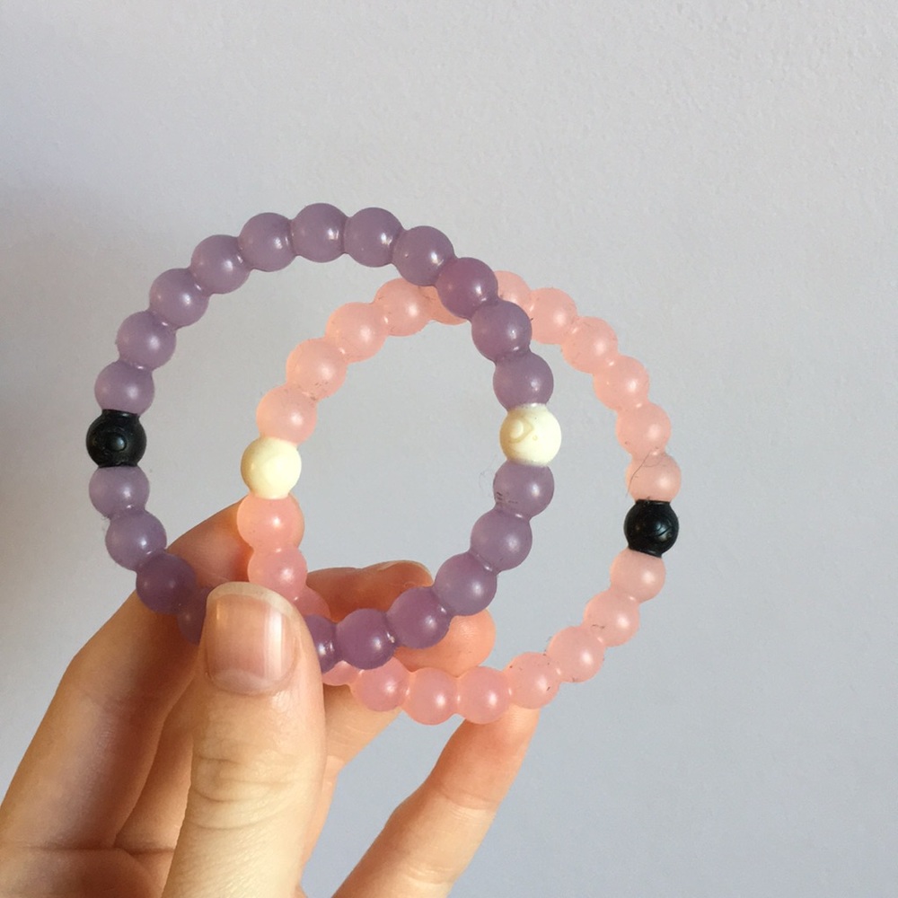 2 Lokai bracelets